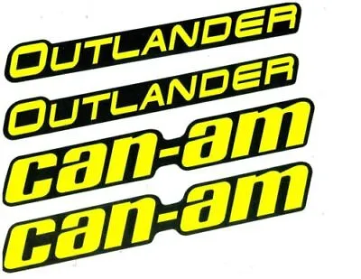 Can-Am Mudguard Decal Kit For Outlander (Yellow) 704907484 • $57.99