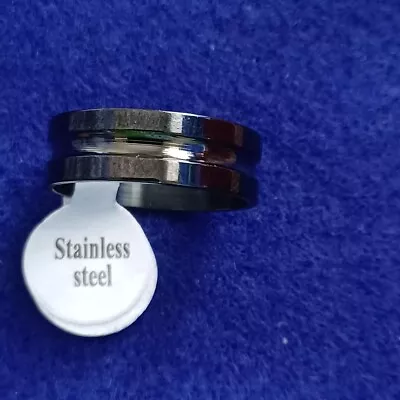 Ring Size 9 Unisex Stainless Steel Design #4 • $1.99