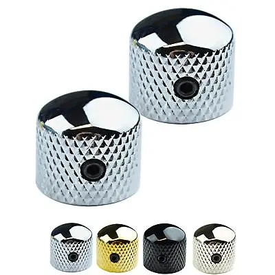 2 X Metal Telecaster Style Volume Tone Control Knob For Solid Shaft Pots NS006 • £6.99