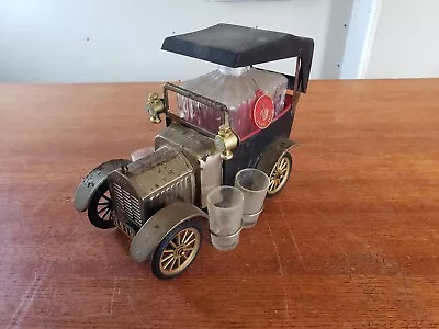 Vintage Golden Crown 1918 Ford Metal Model T Music Box Liquor Decanter W Glasses • $37.50