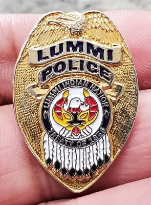 VTG RARE Washington Lummi Police Lummi Indian Nation Pin • $74.99