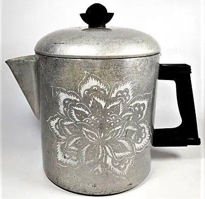 Vintage Drip-o-Lator Coffee Pot Enterprise Early Cast Aluminum Art Deco • $20