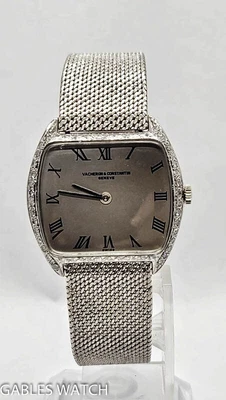 $3900 • Buy Vintage Vacheron Constantin Meister 7253  Gold Custom Diamond Manual Dress Watch