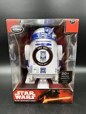 R2D2 Disney Store STAR WARS Droid Sound Activated INTERACTIVE ASTROMECH R2D2  • $89.99