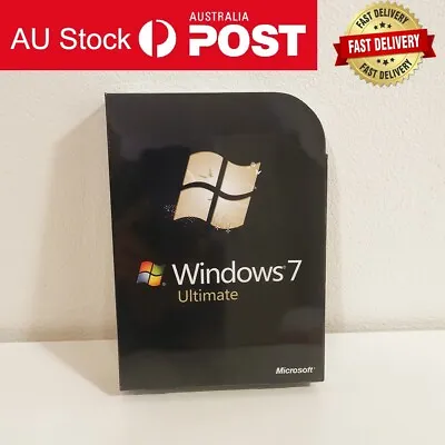 Windows 7 Ultimate 32 & 64 Bit DVD With Product Key Sealed Box Packing • $82.66