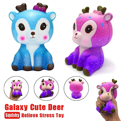 $14.81 • Buy Kawaii Cartoon Galaxy Deer Slow Rising Cream Scented Stress Reliever Toy