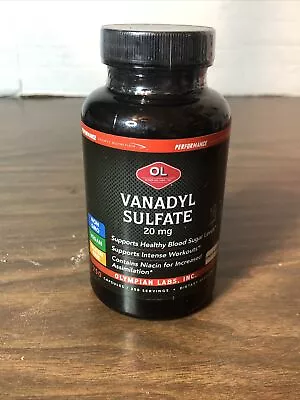 Olympian Labs Vanadyl Sulfate 20mg 250 Capsules Vitamin B-3 - EXP 05/24 • $17.99
