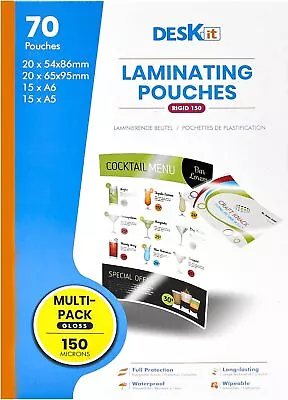 UK  A5 A6 And Small Sizes Laminating Pouches Glossy 150 Microns... • £11.90