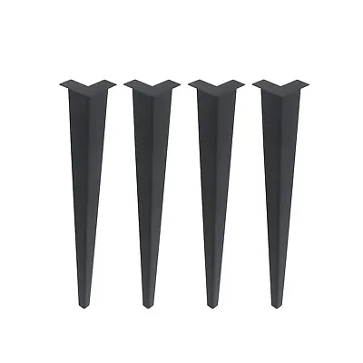 $43 • Buy Metal Table Legs 710mm Cone Shape Dining Table Legs  Set/4