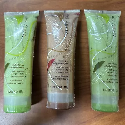 Mary Kay Lotus & Bamboo And Red Tea & Fig Nourishing Body Cleanser 8ozLot Of 3 • $39.99