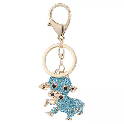  Crystal Keychain Animal Little Cow Household Gifts For Family Home Cartoon • £6.99
