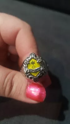 Pre-owned Katekyo Hitman Reborn! Vongola Ring Yellow Silver • $25