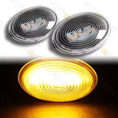 Fit 2007-2015 Mini Cooper R55 R56 R57 R58 R59 Clear Amber Led Side Marker Light • $15.35