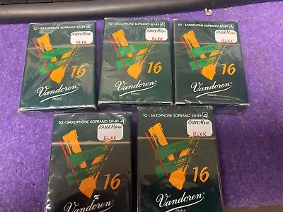 Vandoren V16 E-Flat Clarinet Reeds 5 Boxes Of 10 Strength 4 New Old Stock • $50