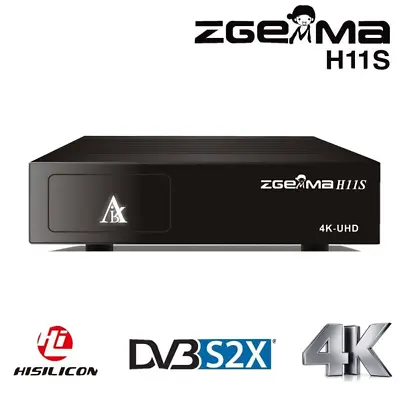 Zgemma H11S Upgrade From H9S SE Satellite TV Receiver DVB-S2X 4K Enigma2 UHD • £66.99