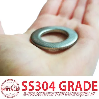 A2 Stainless Steel Form A Flat Washer For Metric Bolts & Screws M1.6 - M30 • £9.78