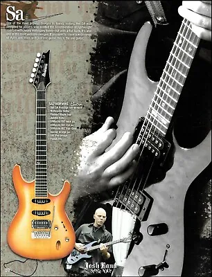 Ibanez SA Prestige Guitar 8 X 11 Advertisement Stone Sour Josh Rand Ad Print • $4