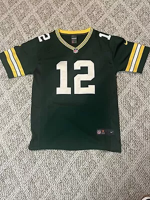 Nike Green Bay Packers Aaron Rodgers #12 NFL Stitched Football Jersey Men’s L • $24.99