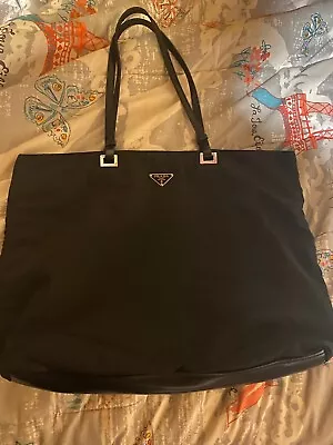 PRADA Authentic Black Nylon Tote Shoulder Bag #31 • $130