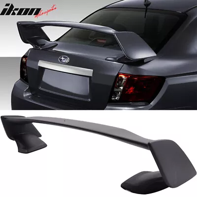 Fits 08-14 Subaru Impreza WRX STI Style Rear Trunk Spoiler Wing Unpainted Black • $149.99