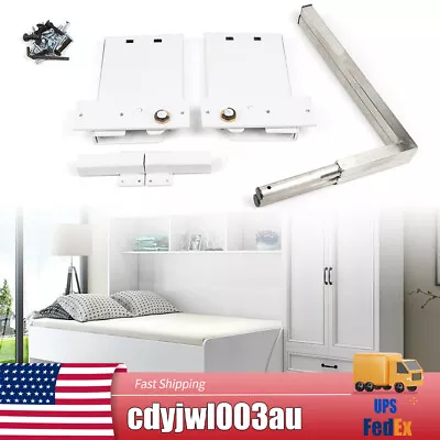 Murphy Wall Bed Spring Mechanism Hardware White Kit Horizontal Vertical Twin Bed • $75.60