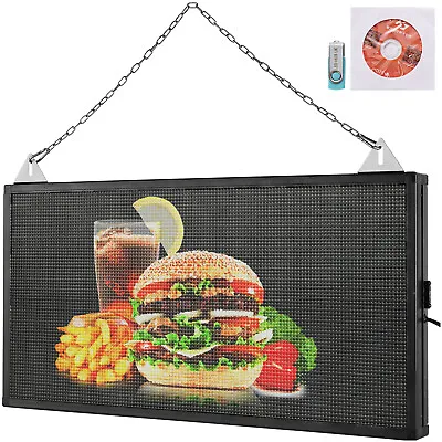 VEVOR LED Scrolling Sign LED Display Board 27 X 14 In 7 Color P5 Electronic Sign • $172.99