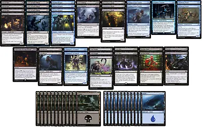 Blue Black Zombie Deck - 60 Cards - MTG Magic The Gathering - Ready To Play!!! • $26.95