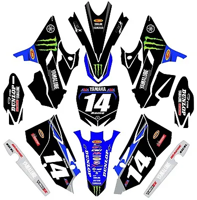 Graphics For Yamaha YZ 125 YZ 250 2002-2021 R-TECH REVOLUTION Star Decals • $98