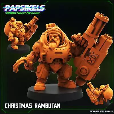 3D Printed Papsikels Christmas Rambutan 28mm 32mm • $18.67