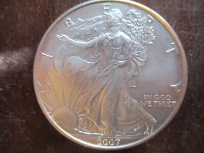 2007 Silver American Eagle 1 Oz. Coin. B.U. • $7