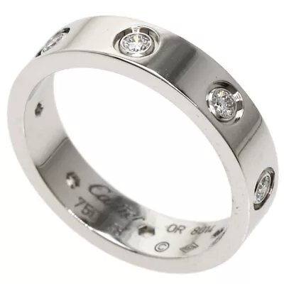 $2508.41 • Buy CARTIER   Ring Mini Love Ring Full Diamond #48 K18 White Gold
