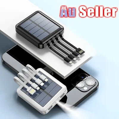 $26.95 • Buy 20000mah Solar Power Bank Portable External Battery Dual USB Phone Charger AU