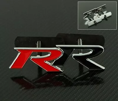 3D Bolt On Metal Black Red Mugen RR Front Emblem Badge For All Grill Grille • $9.99