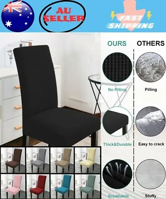 8pcs Dining Chair Covers Polyester Cover Stretch Washable Wedding Party • $27.95