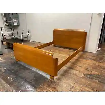 Full Size Paul Goldman Ply Modern Molded Plywood Maple Bed Frame • $1800