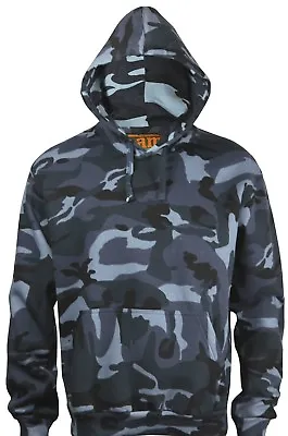 Mens Camouflage Camo Hooded Fleece Sweatshirt Hoodie  • £16.95