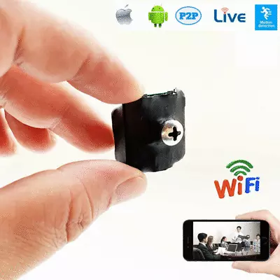 WIFI Wireless IP HD Silver Screw Camera Mini Micro Smallest Nanny Video Recorder • $28.50