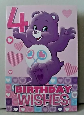 4 Year Old Care Bears Birthday Cards • £1.75