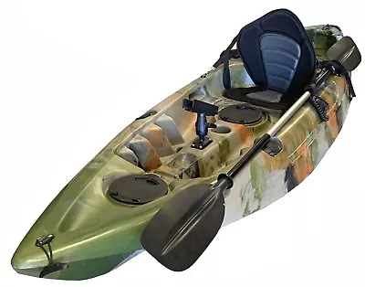 $550 • Buy 2.9M Fishing Kayak Single Sit-on 5 Rod Holders Seat Paddle Jungle Camo