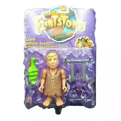 The Flintstones Movie Lawn Mowin' Barney Action Figure Vintage 1993 Mattel NIP • $8.49