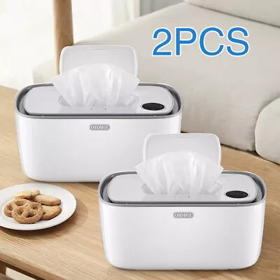 2PCS Portable Baby Wipes Warmer Wipe Heater Wet Dispenser Holder Travel Case Box • $126.51