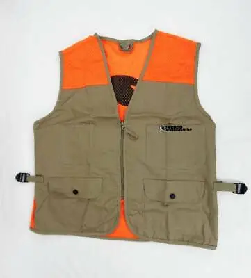 Gander Mountain - Fishing Hunting Outdoor Vest - Orange And Khaki - Size Large • $11.99