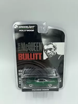 Greenlight Green Machine Bullitt Steve McQueen 1968 Dodge Charger 1:64 Scale • $25