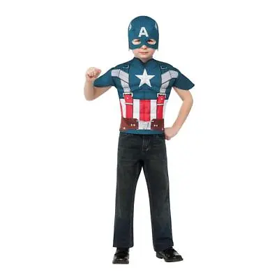 Winter Soldier Marvel Retro Muscle Captain America Child Costume One Size • $36.50