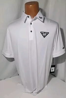 LIV Golf Hyflyers Men's Large White Short Sleeve Polo Phil Mickelson Preformance • $33.95