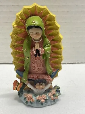 Baby Virgen De Guadalupe 3.5  Our Lady Of Guadalupe Child Resin Statue Figure • $17.79