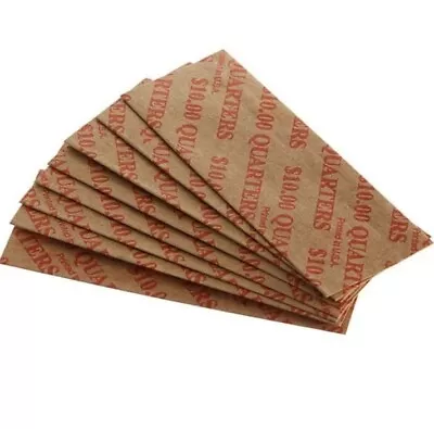 20 - QUARTER Flat Paper Coin Wrappers - FREE SHIPPING! • $1.50