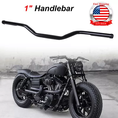 1  Drag Bar Handlebars Bars For Harley Sportster 883 1200 XL Bobber Suzuki Honda • $34.73