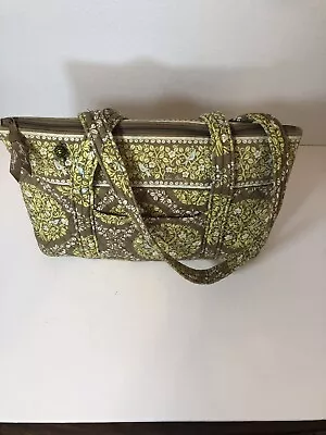 Vera Bradley Purses Retire “sitting In A Tree” Pattern Vtg. Green/brown Bluebird • $16.75