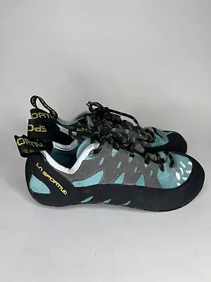 La Sportiva 10QTU Tarantulace W Leather Rock Climbing Shoes Lace Man Size 5.5 • $39.96